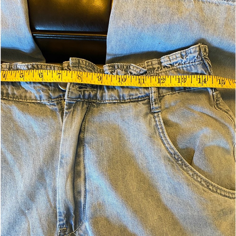 BLANK NYC 🛍️💕💞STAND STRONG Women's Paperbag Wide Leg Jean- NWT -Size L - Picture 10 of 12